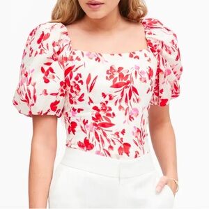 Banana Republic Puff-Sleeve Cropped Top - XS